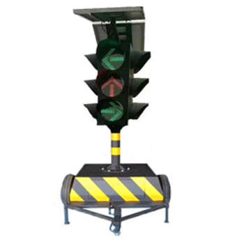 太陽(yáng)能拖掛式箭頭移動(dòng)信號(hào)燈4面3燈