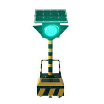 太陽能臨時用滿盤移動信號燈4面1燈